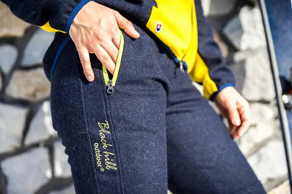 Women's Merino Pants Blue - Zorana