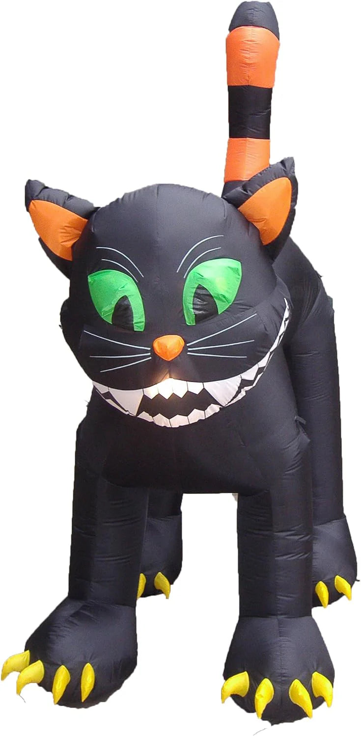 BZB Goods Animated Halloween Inflatable Black Cat, 112 x 43 x 130 inches