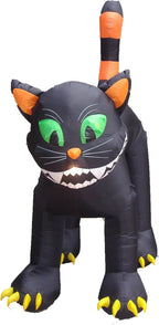 BZB Goods Animated Halloween Inflatable Black Cat, 112 x 43 x 130 inches