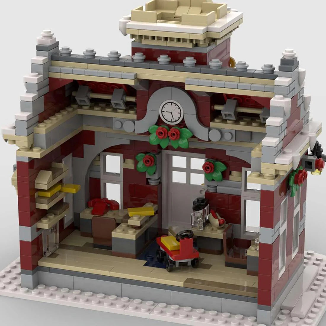 FILONA Christmas Country Church Building Block Kit, 1769 Pieces - MOC-147549