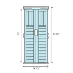 Suncast Resin Storage Shed 6 ft. 3 in. W x 5 ft. 6 in. D - BMS6510D