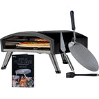Deco Chef Outdoor Portable Gas Pizza Oven With 13in Rotating Baking Stone, Black - DGPRPO30
