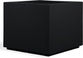 PolyStone Monterray Square Outdoor Planter 23 in L x 23 in W x 19 in H, Black