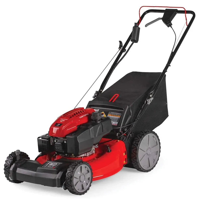 M275 159cc 21inch 3-In-1 High-Wheeled Self-Propelled FWD Gas Lawn Mower With Bagger - Red