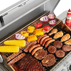 Monument Grills Stainless Steel 4 Burner Propane Gas Grill With Rotisserie - 17842