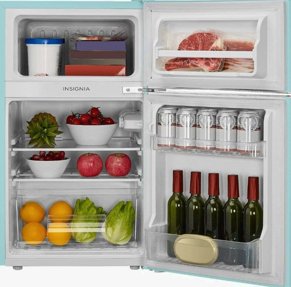 IRMF Retro Mini Fridge With Top Freezer, 3.1 Cu. Ft., Cool Mint Green - Insignia