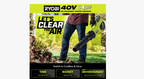 RYOBI 40V HP Brushless Cordless Leaf Blower, 730 CFM, 190 MPH, 2x 4.0 Ah Batteries And Charger